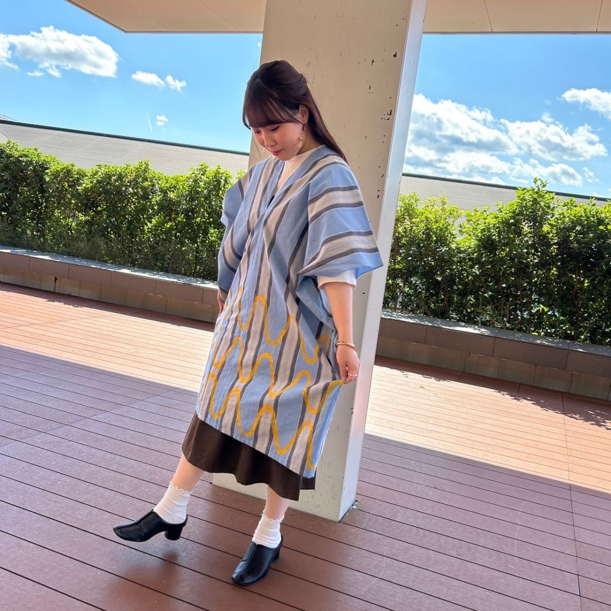 sousou 伊勢木綿 長方形衣 貫頭衣 SOU・SOU】貫頭衣 長方形衣